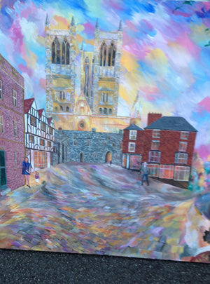 Lincoln Cathedral (in acrylic)
