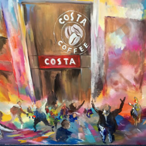 Costa Coffee Scene (acrylic)