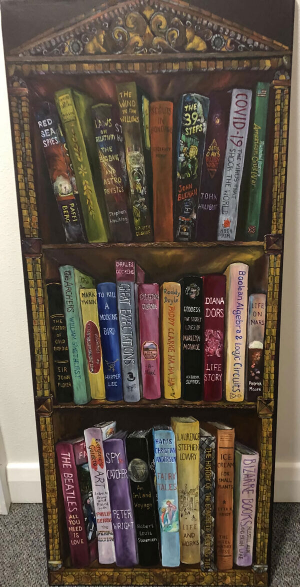 Bookcase (oils)