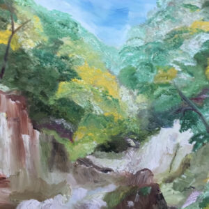 Swallow Falls, Betsy Coed (oils)