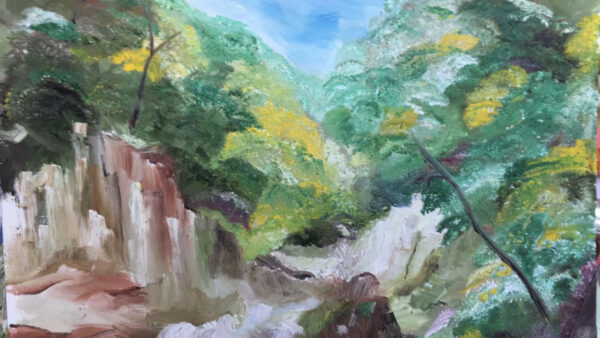 Swallow Falls, Betsy Coed (oils)