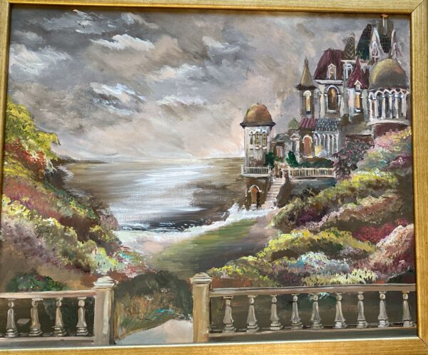 Castle by the Sea (acrylic)