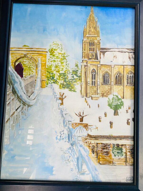 Bridge Snow Scene